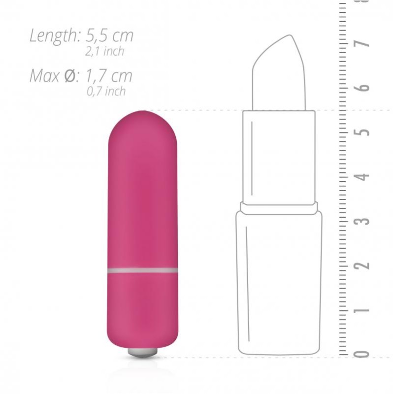 Bullet Vibrator Easytoys 10 Speed 5.5cm Pink