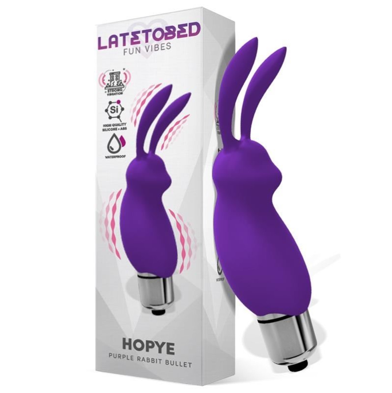 Μίνι Δονητής Latetobed Hopye Rabbit Μοβ