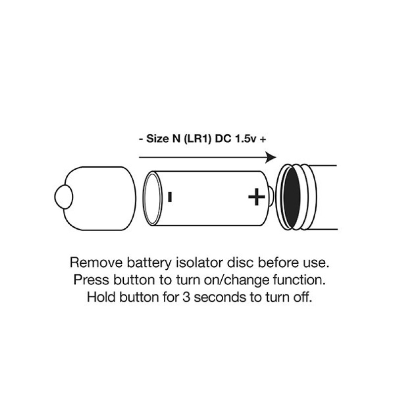 Bullet Vibrator Rocks Off RO-80mm 7-Speed Black