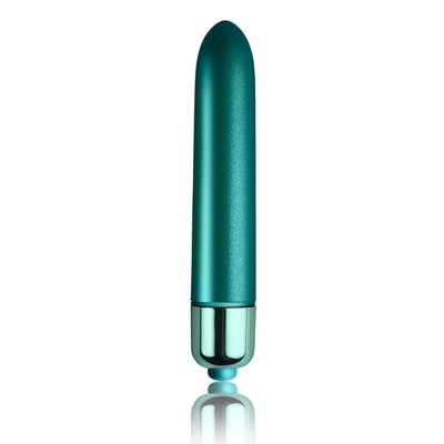 Bullet Vibrator Rocks Off Touch of Velvet Peacock Petals Green Bullet Vibrator Rocks Off Touch of Velvet Peacock Petals Green