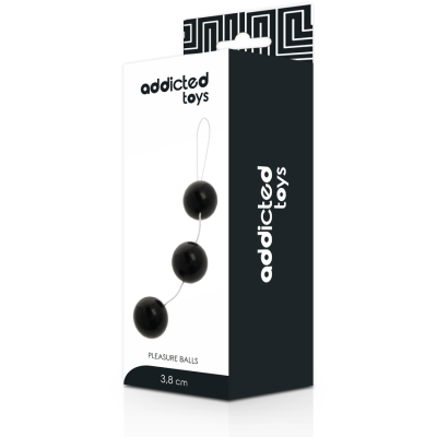 Pleasure Balls Addicted Toys Black Pleasure Balls Addicted Toys Black