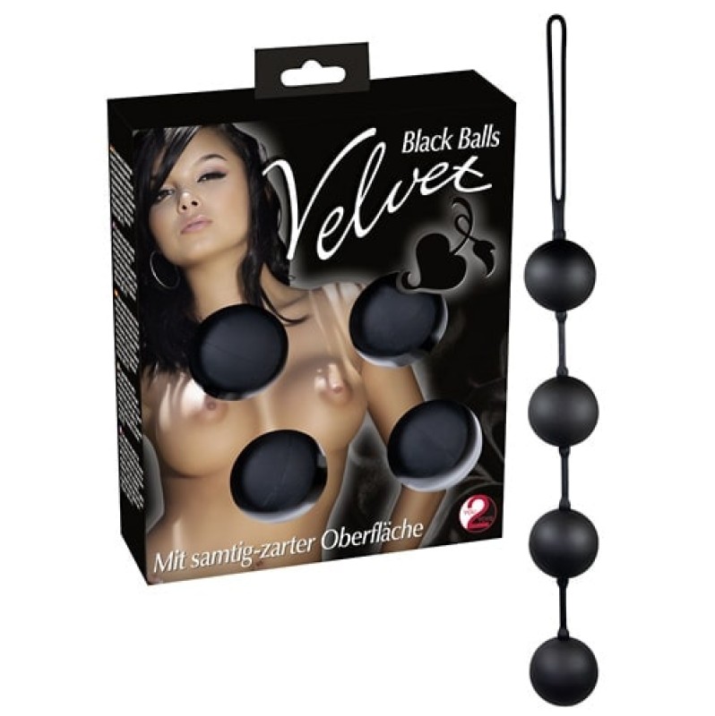 Love String You2Toys With 4 Balls Black