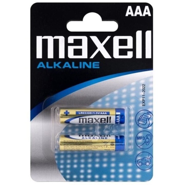 Μπαταρίες Maxell Alkaline AAA 2τμχ