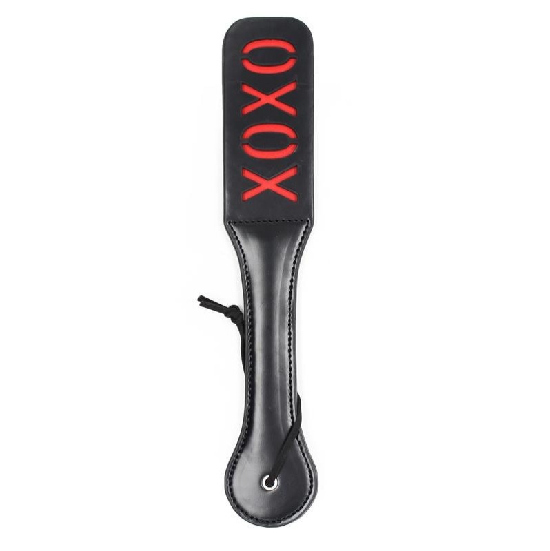 Vegan Leather Paddle XOXO 32 cm Black