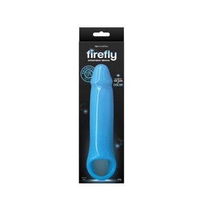 Penis Sleeve Firefly Fantasy Extention 21cm Blue  Penis Sleeve Firefly Fantasy Extention 21cm Blue