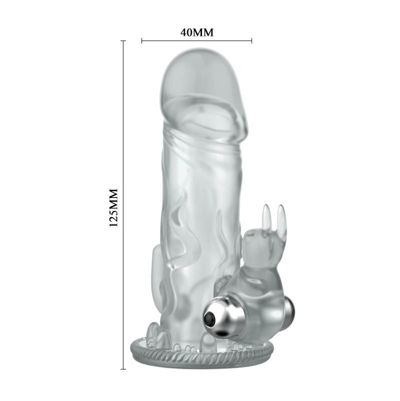 Vibrating Penis Sleeve Baile Brave Man Clear