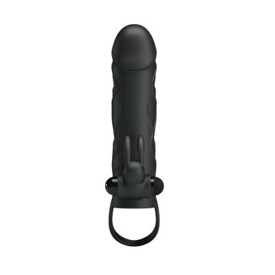 Vibrating Penis Sleeve Pretty Love Black