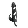 Vibrating Penis Sleeve Pretty Love Black Vibrating Penis Sleeve Pretty Love Black