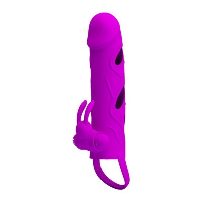 Vibrating Penis Sleeve Pretty Love Purple Vibrating Penis Sleeve Pretty Love Purple
