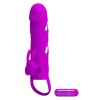 Vibrating Penis Sleeve Pretty Love Purple