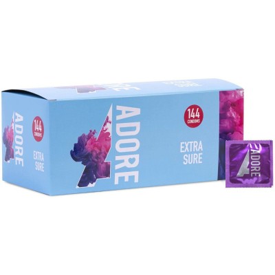 Condoms Pasante Adore Extra Sure 144pcs Condoms Pasante Adore Extra Sure 144pcs