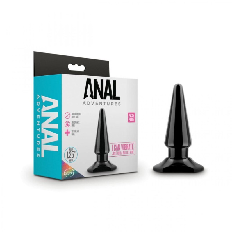 Butt Plug Anal Adventures Easy Plug Black