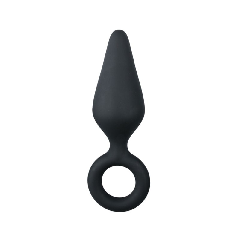 Butt Plug Easytoys With Pull Ring Small Black