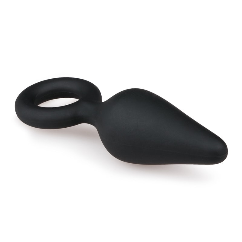 Butt Plug Easytoys With Pull Ring Small Black Butt Plug Easytoys With Pull Ring Small Black