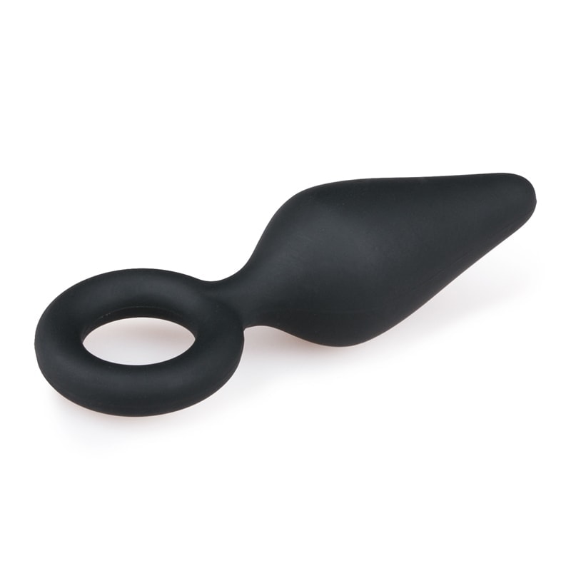 Butt Plug Easytoys With Pull Ring Small Black Butt Plug Easytoys With Pull Ring Small Black
