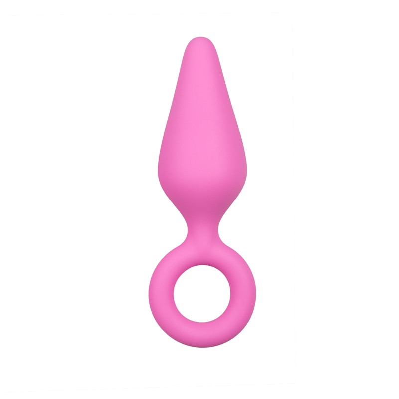 Butt Plug Easytoys With Pull Ring Small Pink