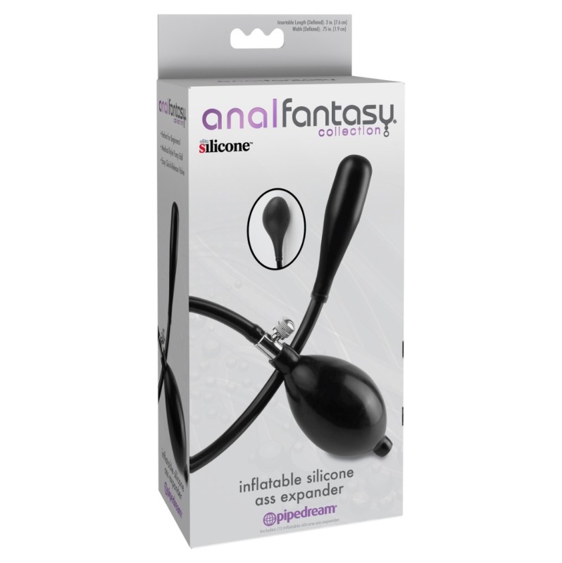 Butt Plug Anal Fantasy Inflatable Ass Expander Black
