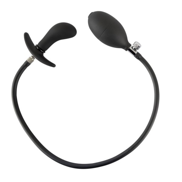 Butt Plug Slave4master Pointer Inflatable Prostate Stimulator Black