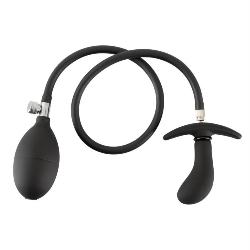 Butt Plug Slave4master Pointer Inflatable Prostate Stimulator Black