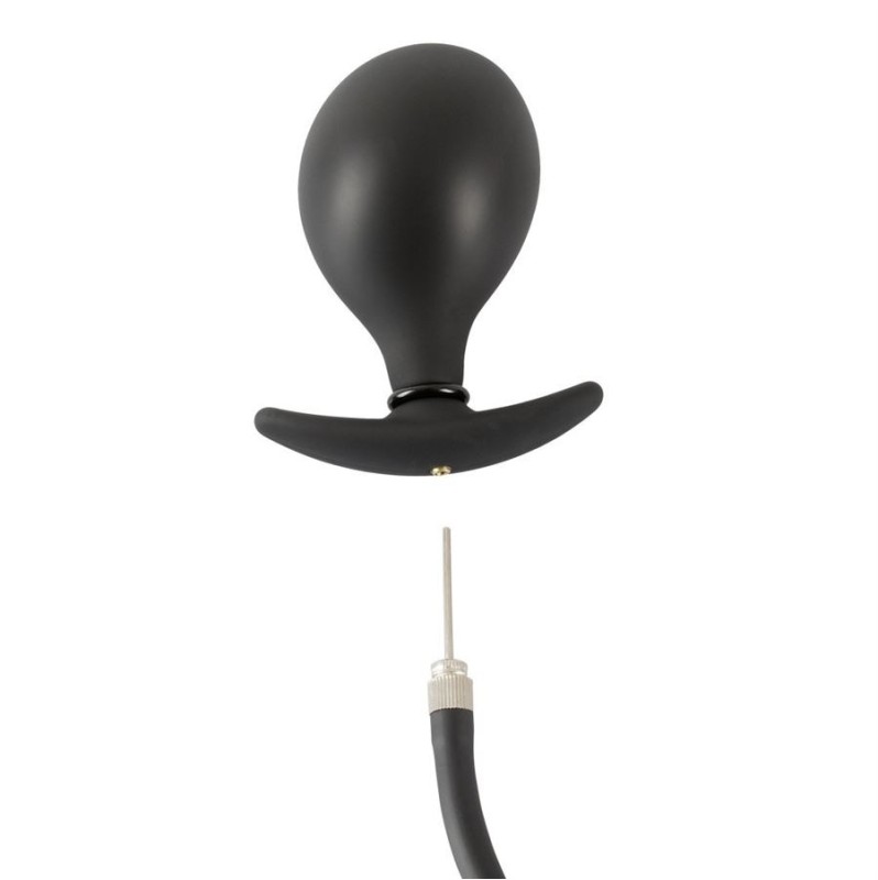 Butt Plug Slave4master Pointer Inflatable Prostate Stimulator Black