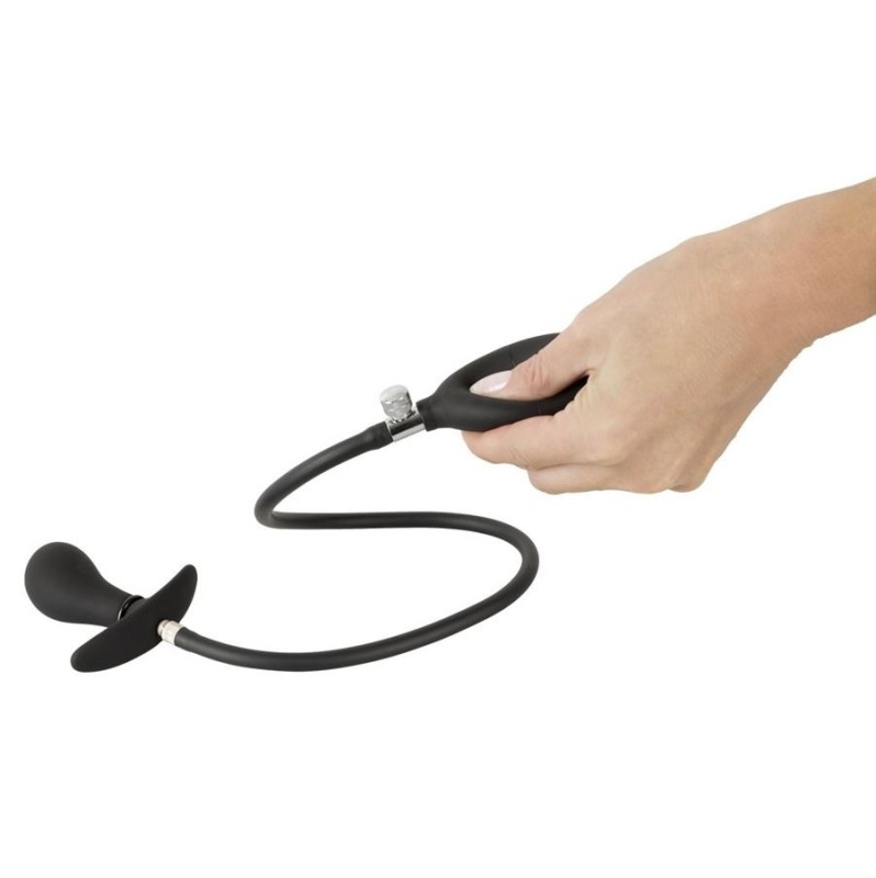 Butt Plug Slave4master Pointer Inflatable Prostate Stimulator Black