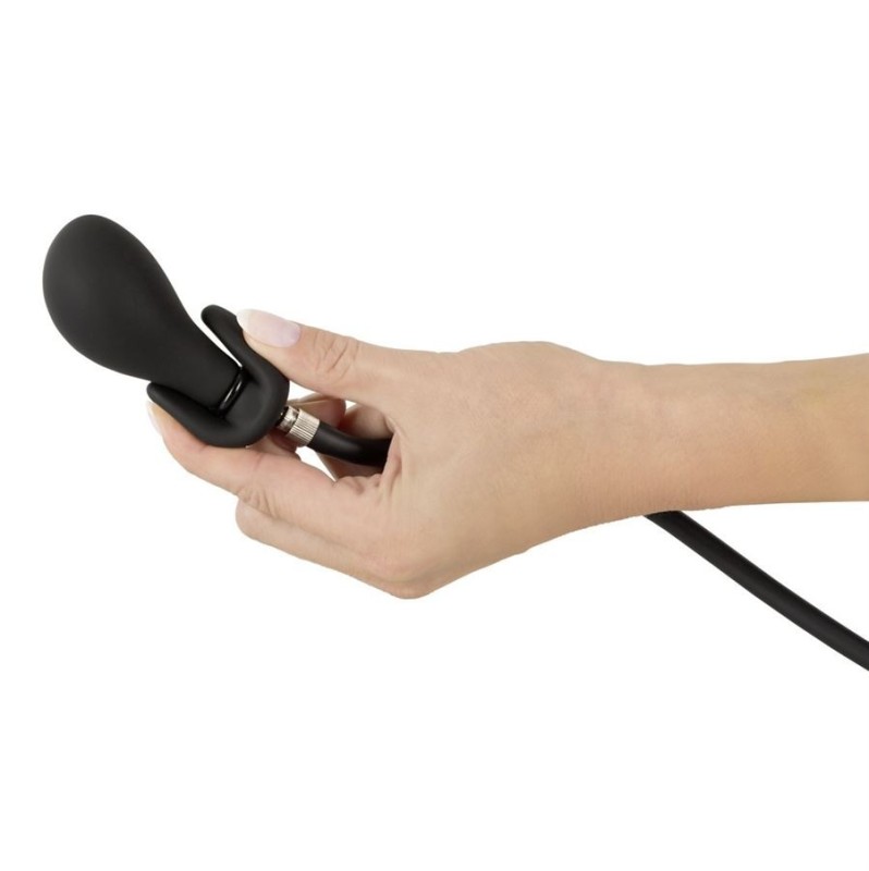 Butt Plug Slave4master Pointer Inflatable Prostate Stimulator Black
