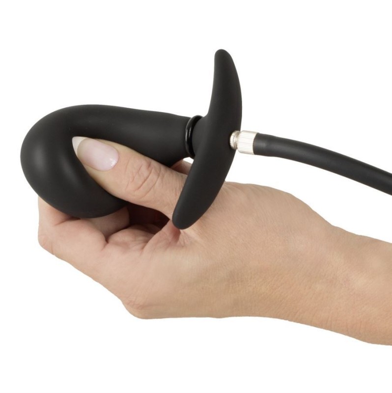 Butt Plug Slave4master Pointer Inflatable Prostate Stimulator Black