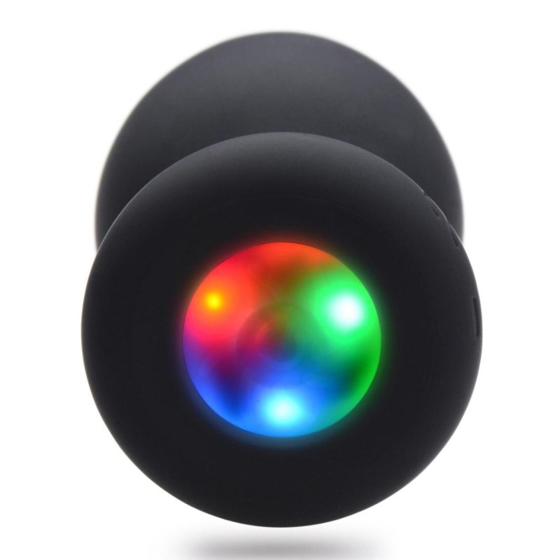 Butt Plug With LED Light Booty Sparks Light-Up Large Black Butt Plug With LED Light Booty Sparks Light-Up Large Black