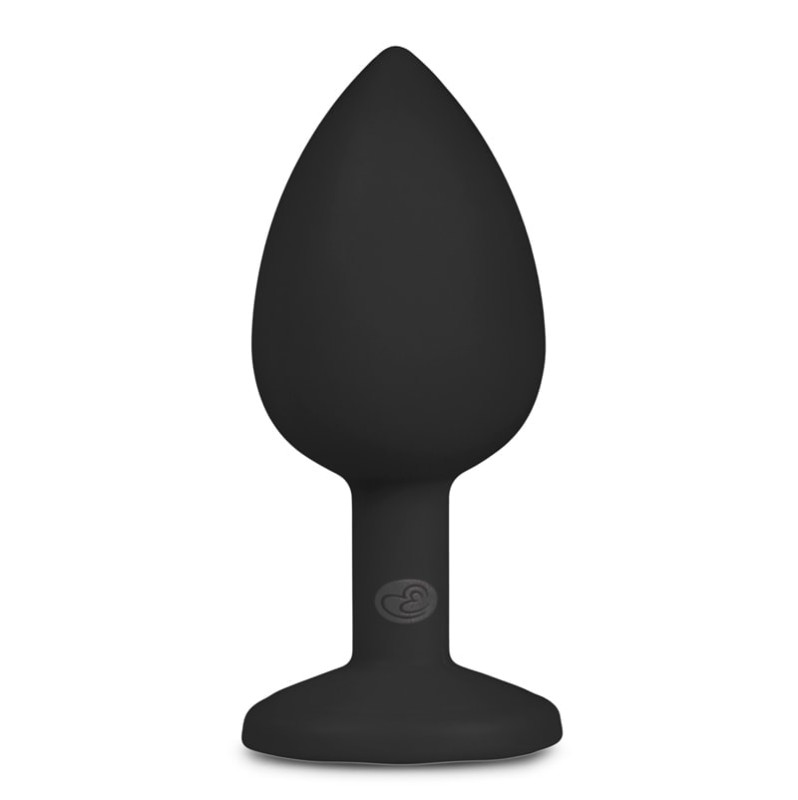 Butt Plug With Jewel Easytoys Diamond Small Black