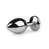 Butt Plug With Jewel Easytoys No. 2 Silver/Clear Butt Plug With Jewel Easytoys No. 2 Silver/Clear