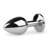 Butt Plug With Jewel Easytoys Plug No. 1 Silver/Pink Butt Plug With Jewel Easytoys Plug No. 1 Silver/Pink