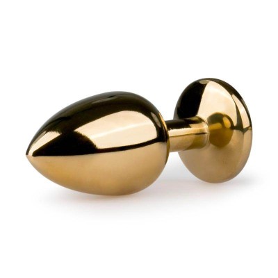 Butt Plug With Jewel Easytoys Plug No. 1 Gold/Purple Butt Plug With Jewel Easytoys Plug No. 1 Gold/Purple