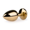 Butt Plug With Jewel Easytoys Plug No. 1 Gold/Clear Butt Plug With Jewel Easytoys Plug No. 1 Gold/Clear