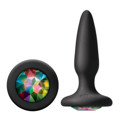 Butt Plug With Jewel Glams Mini Gem Rainbow Butt Plug With Jewel Glams Mini Gem Rainbow