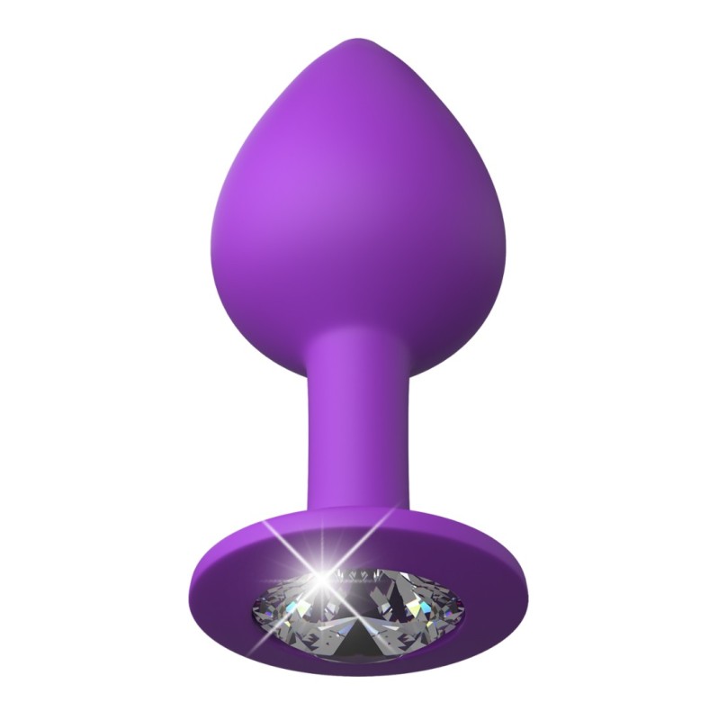 Butt Plug With Jewel Her Little Gem Medium Purple