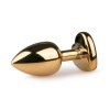 Butt Plug With Heart Jewel Easytoys No. 3 Gold/Pink Butt Plug With Heart Jewel Easytoys No. 3 Gold/Pink