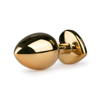 Butt Plug With Heart Jewel Easytoys No. 7 Gold/Pink Butt Plug With Heart Jewel Easytoys No. 7 Gold/Pink