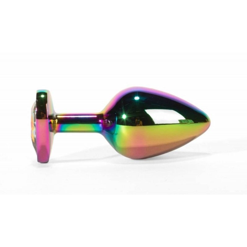 Πρωκτική Σφήνα Με Κόσμημα Καρδιά Secret Shine Medium Rainbow Πρωκτική Σφήνα Με Κόσμημα Καρδιά Secret Shine Medium Rainbow