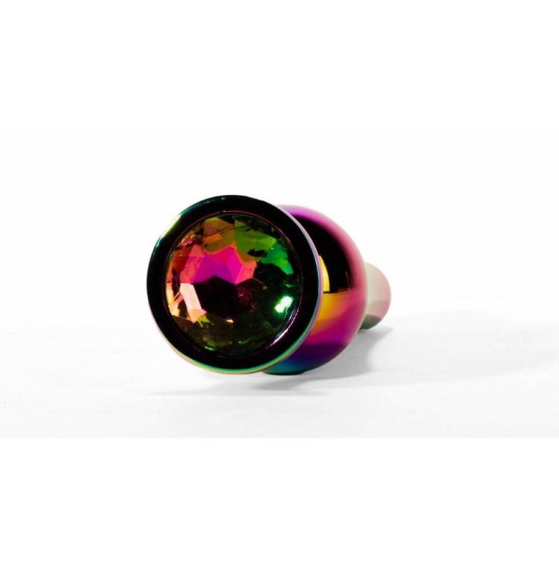 Butt Plug With Jewel Secret Shine Medium Rainbow