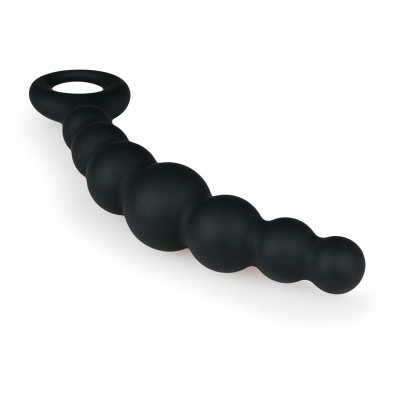 Beaded Anal Plug Easytoys Black Beaded Anal Plug Easytoys Black