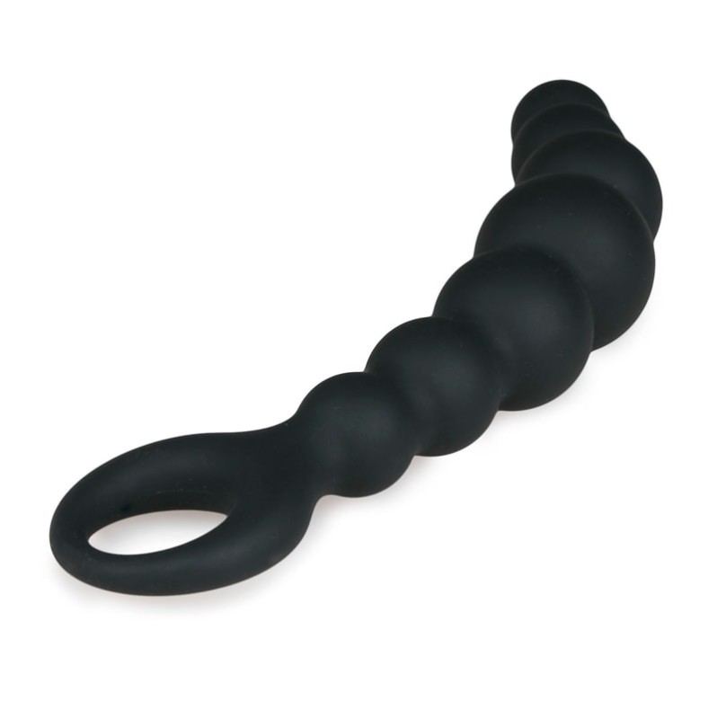 Beaded Anal Plug Easytoys Black