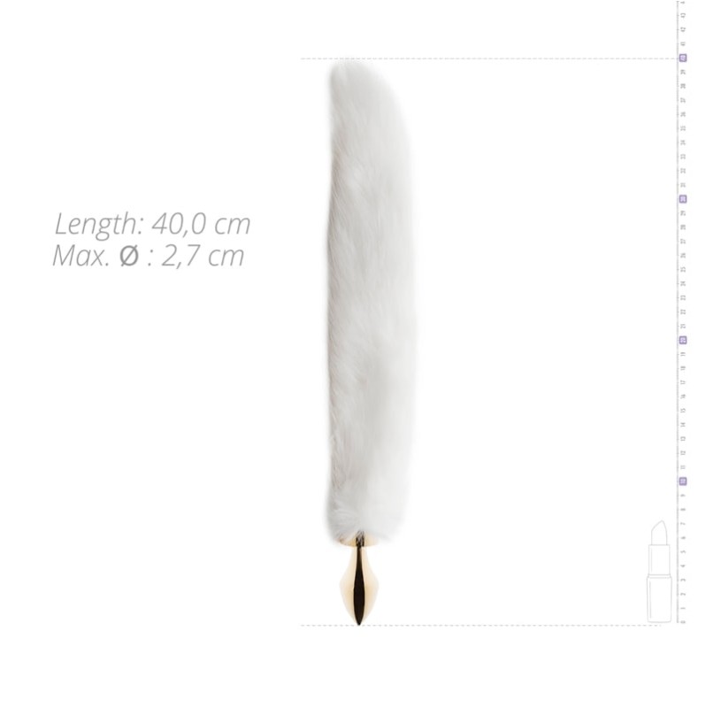 Butt Plug Fox Tail Easytoys No. 13 White