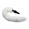 White Fox Tail and Ears Set Tailz White White Fox Tail and Ears Set Tailz White
