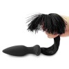 Butt Plug with Pony Tail Lovetoy Black