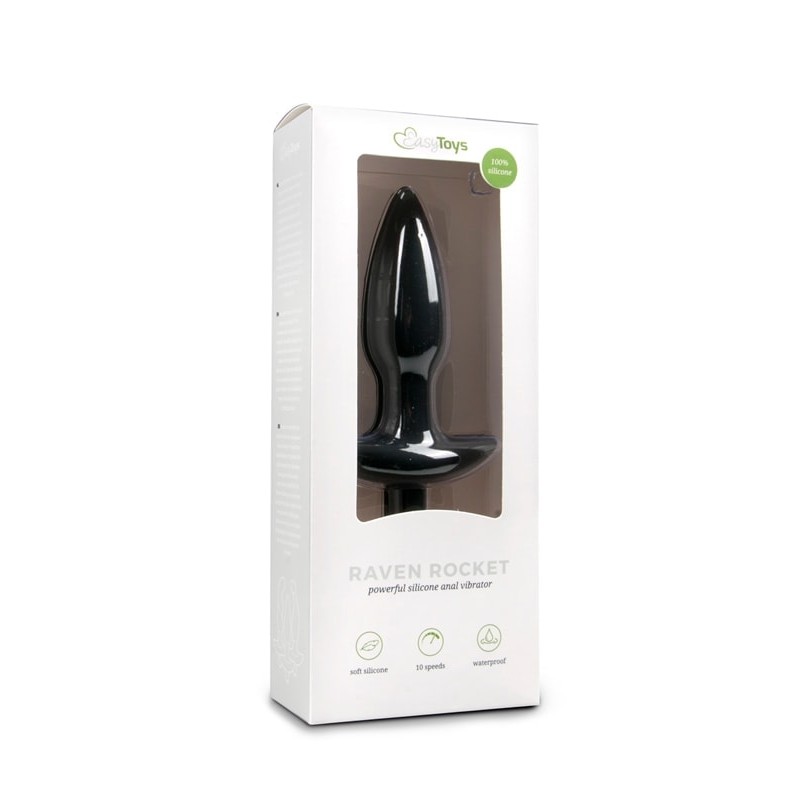 Vibrating Butt Plug Easytoys Black