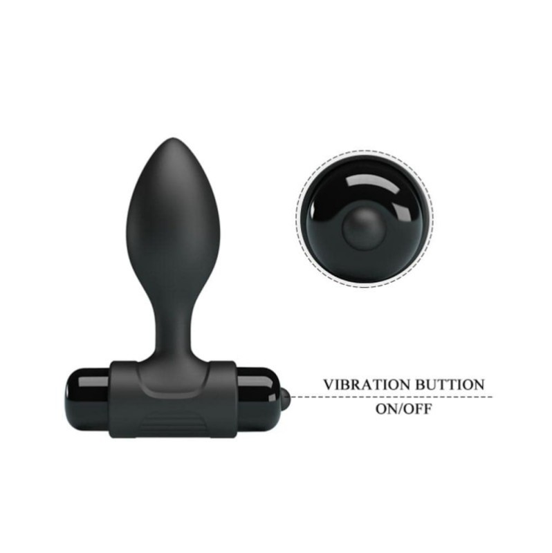 Vibrating Butt Plug Pretty Love Vibra Black