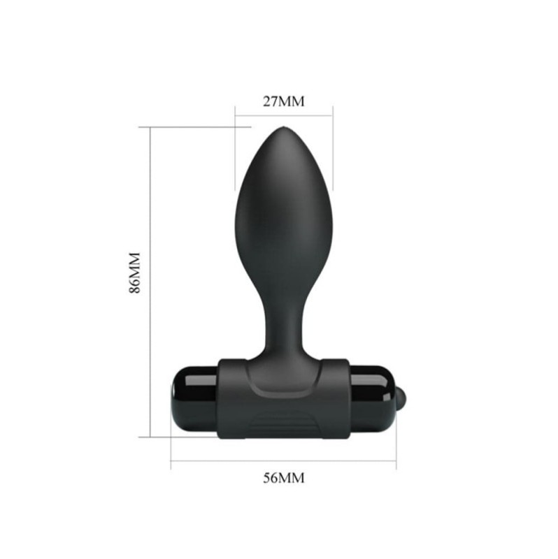 Vibrating Butt Plug Pretty Love Vibra Black