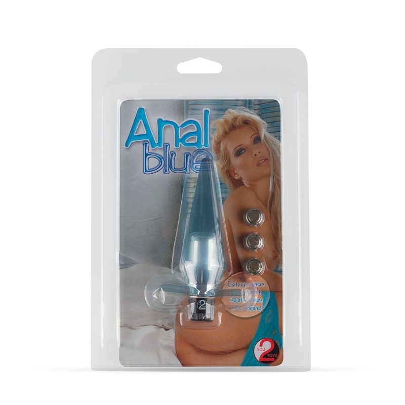 Vibrating Butt Plug You2Toys Vibrator Anal Blue Vibrating Butt Plug You2Toys Vibrator Anal Blue