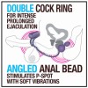 Butt Plug with Vibrating Cockring Anal Adventures Platinum Black