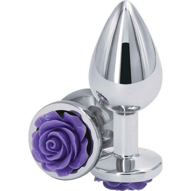 Butt Plug NSnovelties Rose Medium Purple Butt Plug NSnovelties Rose Medium Purple